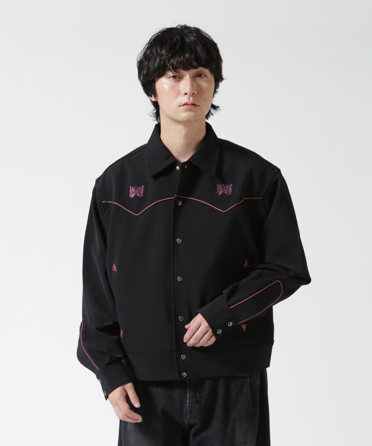 NEEDLES（ニードルズ）Piping Cowboy Jacket - Poly Double Cloth | B