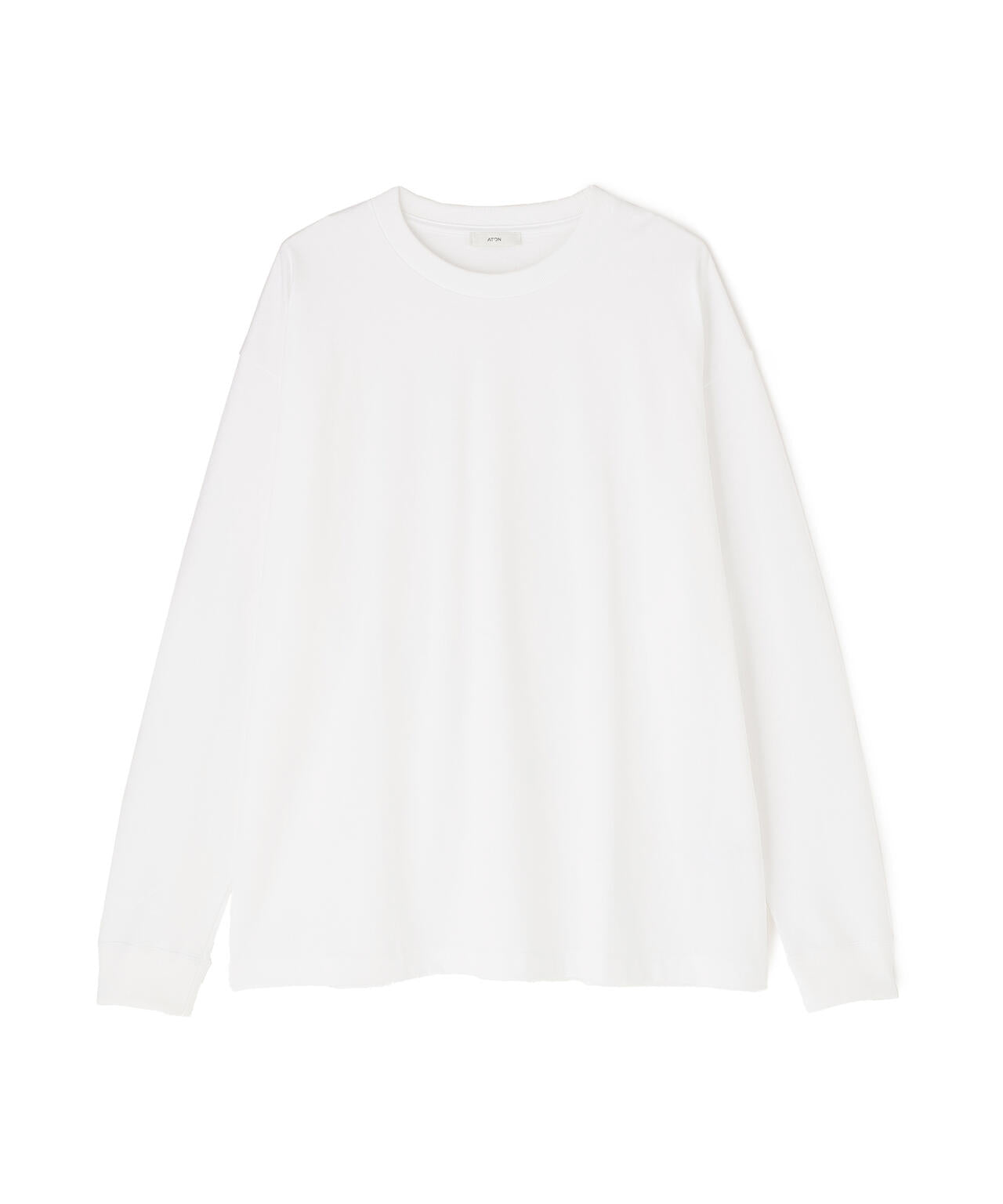 ATON (エイトン)12/- AIR SPINNING | LOOSE FIT LONG SLEEVE T-SHIRT