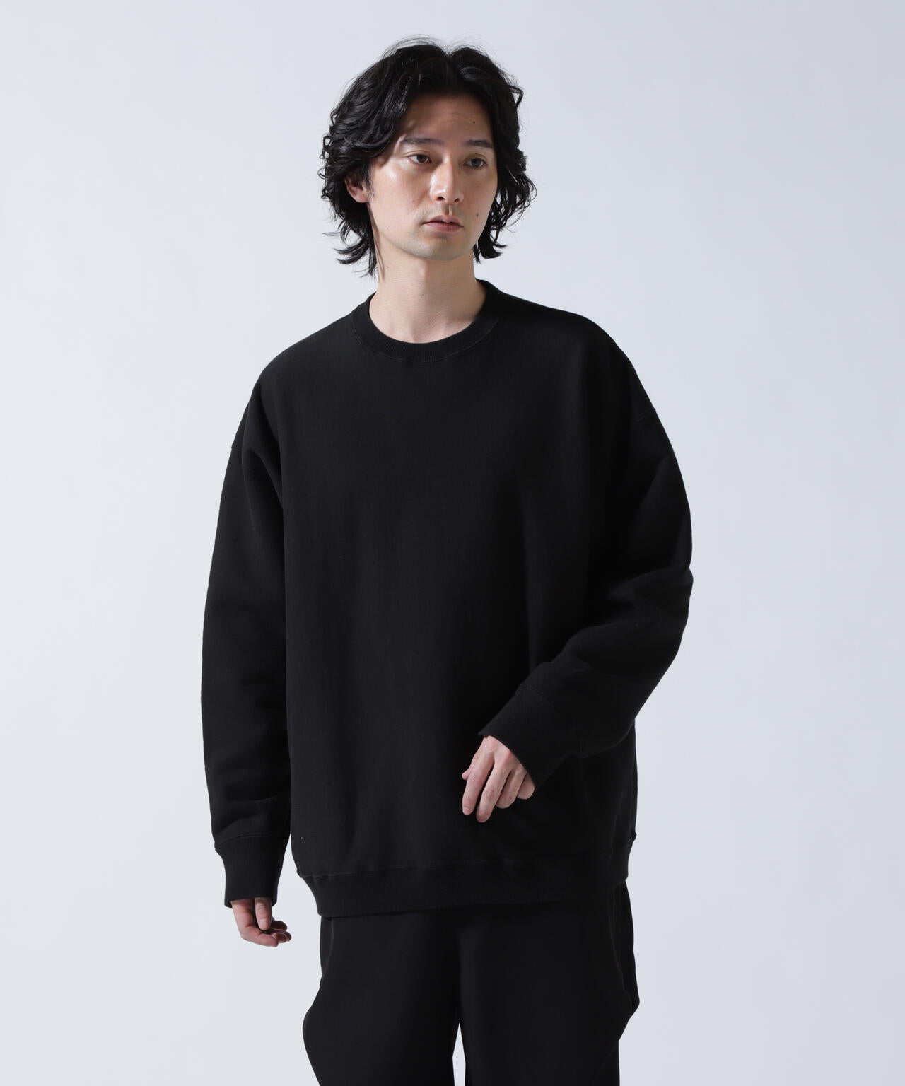 ATON(エイトン)GARMENT DYED URAKE | OVERSIZED PULLOVER
