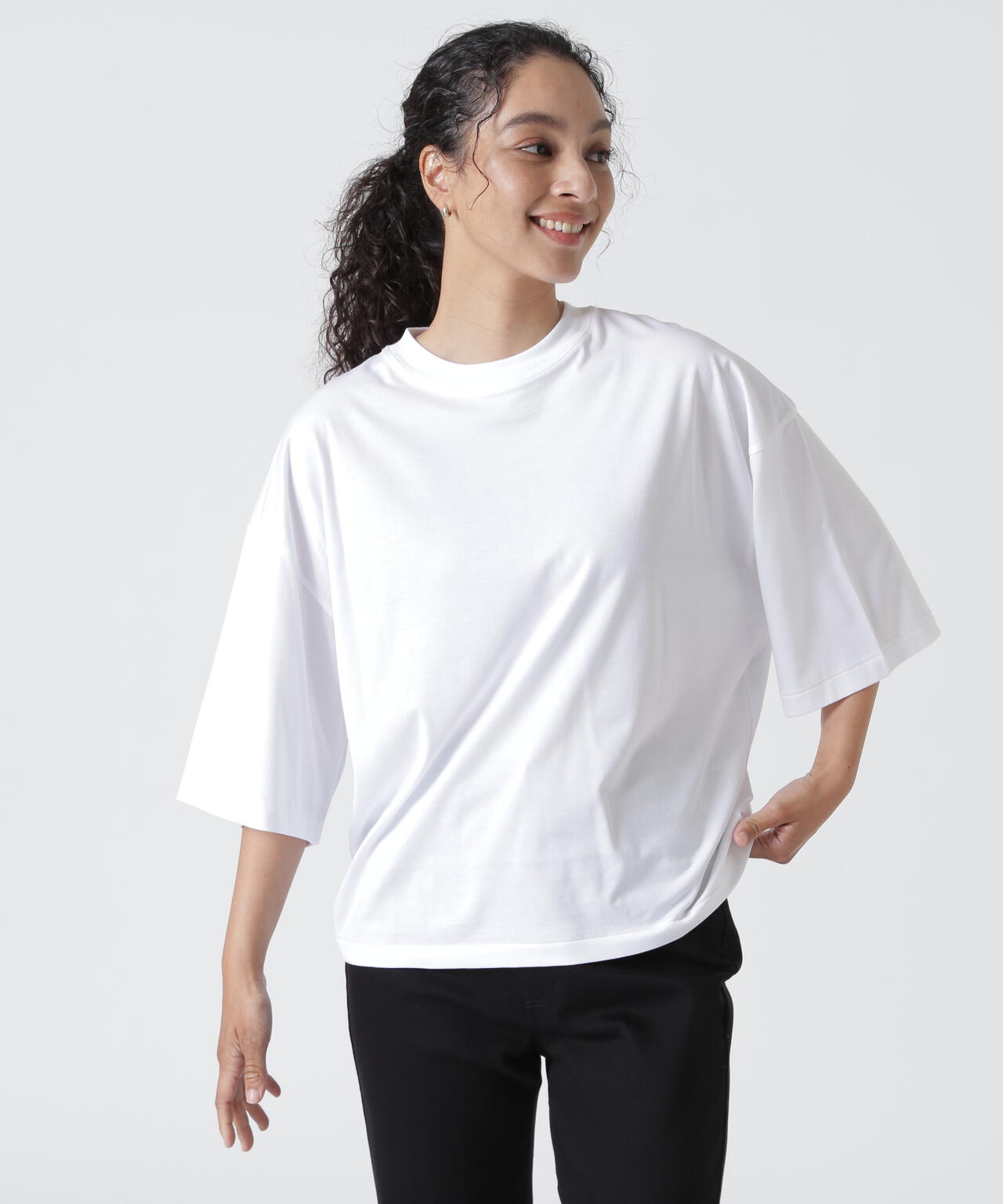 ATON (エイトン) SUVIN 60/2 | WIDE SLEEVE T-SHIRT