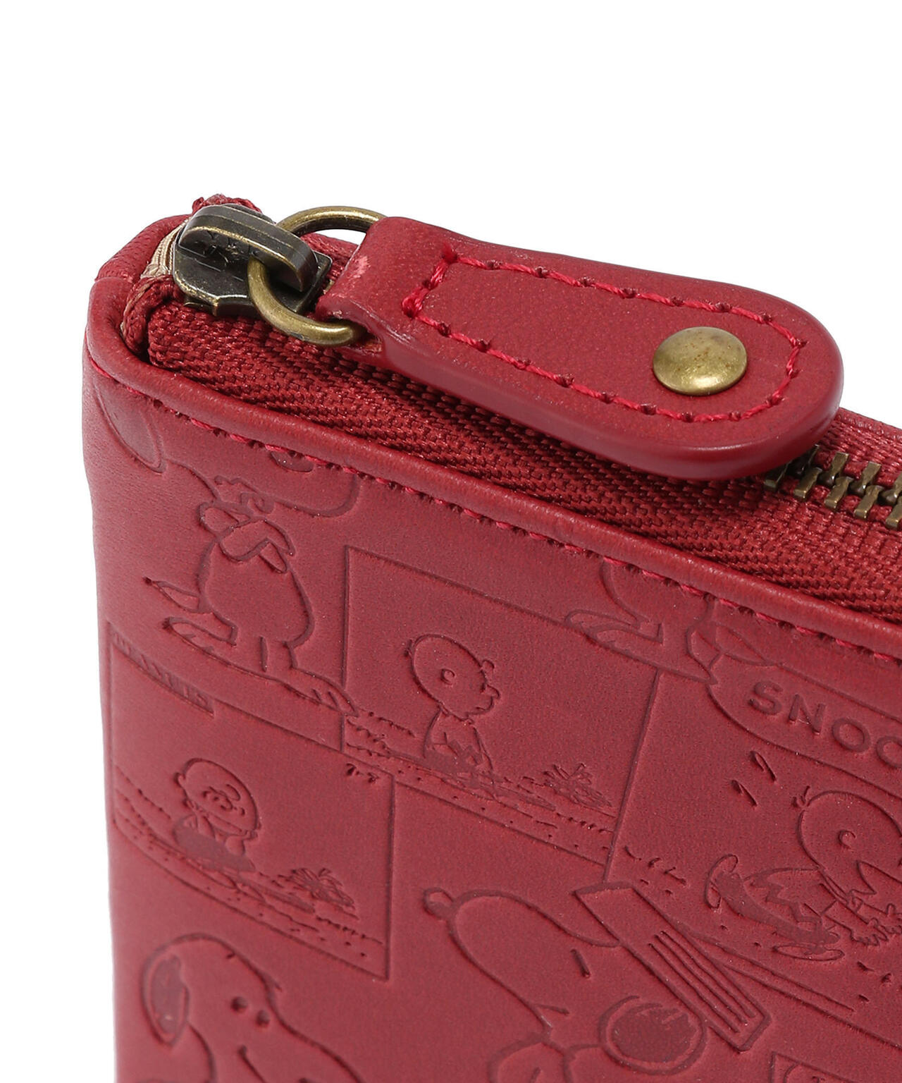 SNOOPY LEATHER COLLECTION/スヌーピーレザーコレクション/ヴィンテージコミックスリムLF束入れ財布