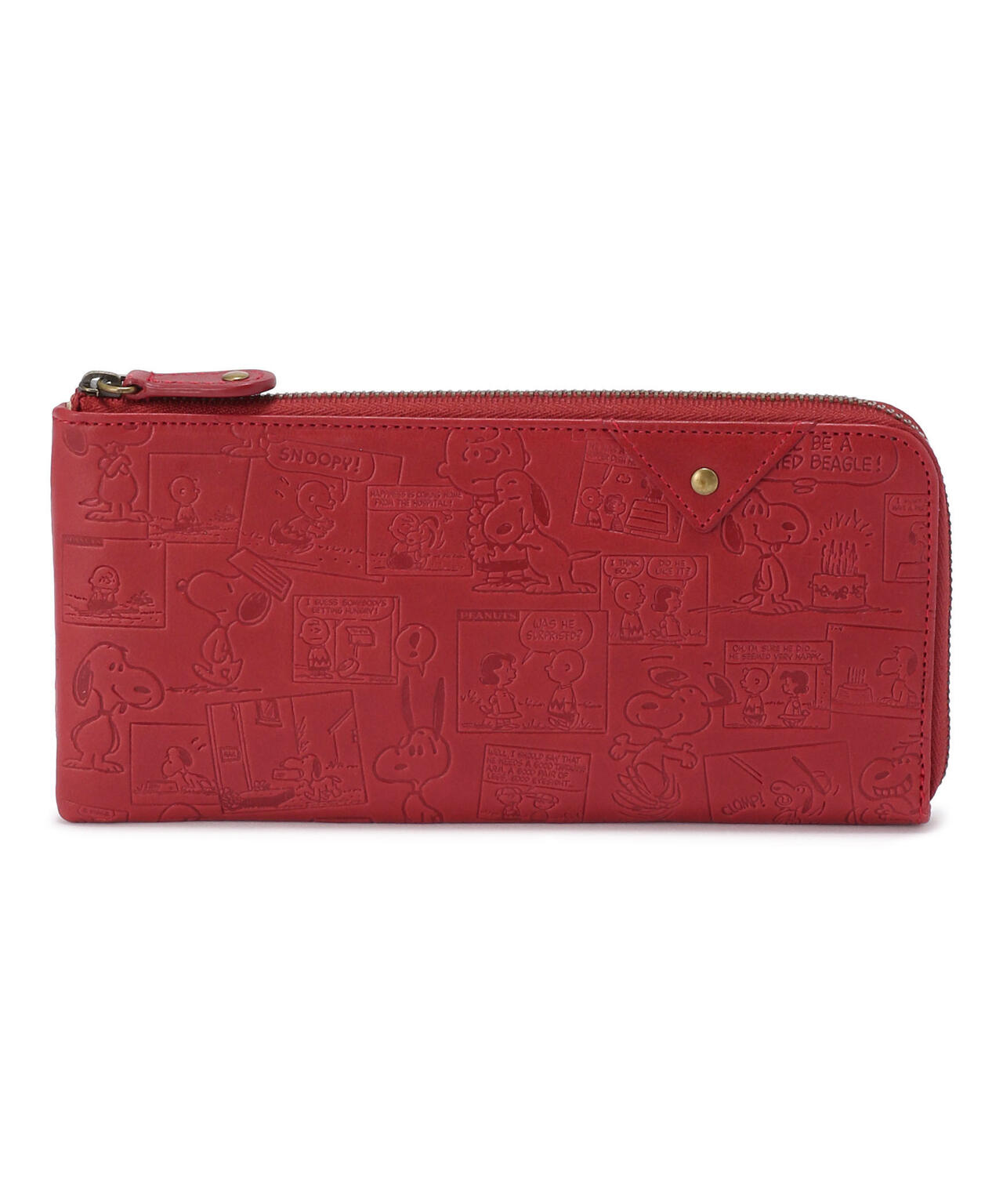 SNOOPY LEATHER COLLECTION/スヌーピーレザーコレクション/ヴィンテージコミックスリムLF束入れ財布