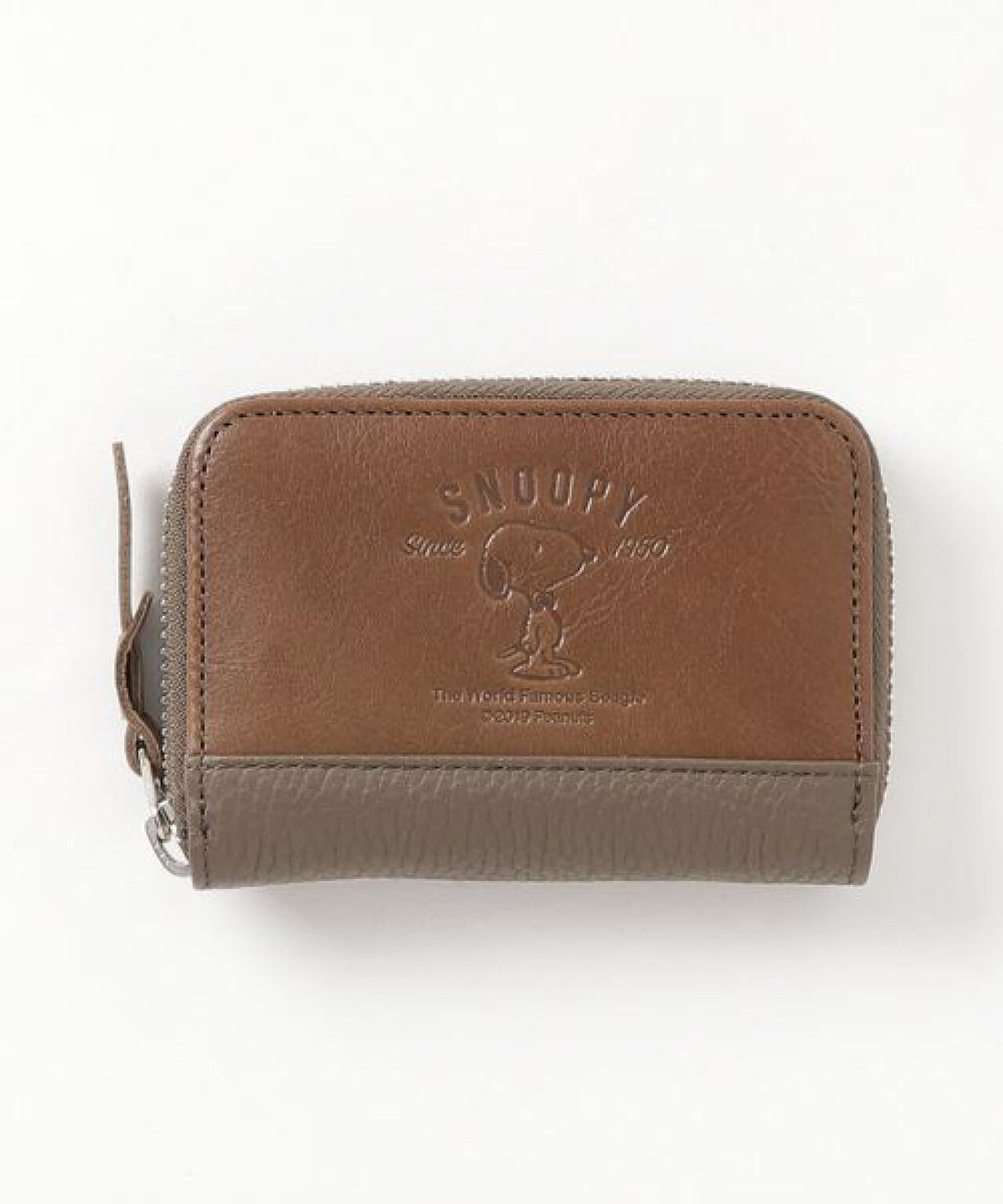 SNOOPY LEATHER COLLECTION/スヌーピーレザーコレクション/蝶ネクタイ Rドル入れ財布