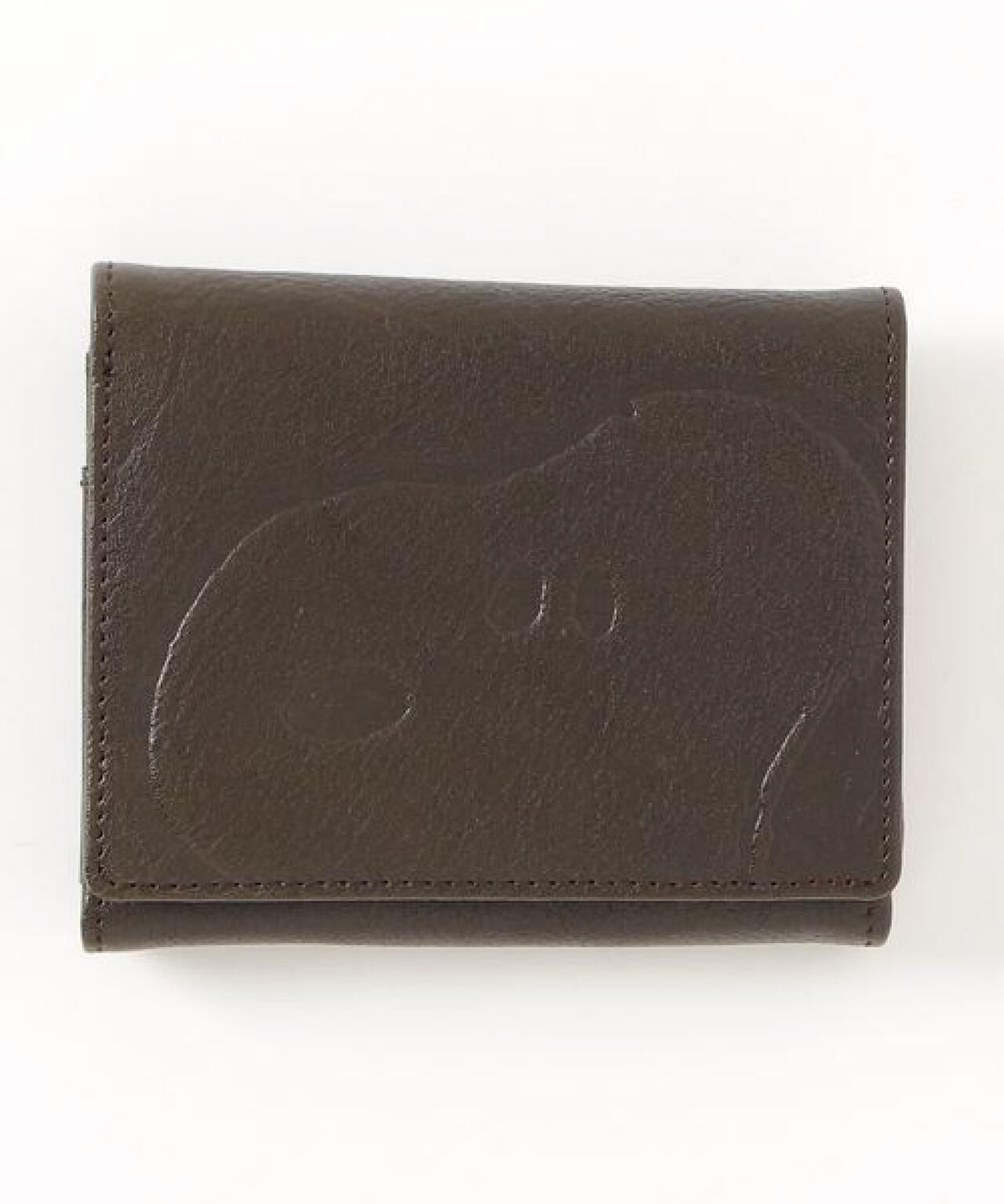 SNOOPY LEATHER COLLECTION/スヌーピーレザーコレクション/スヌーピーフェイス二つ折れ財布/本革レザー