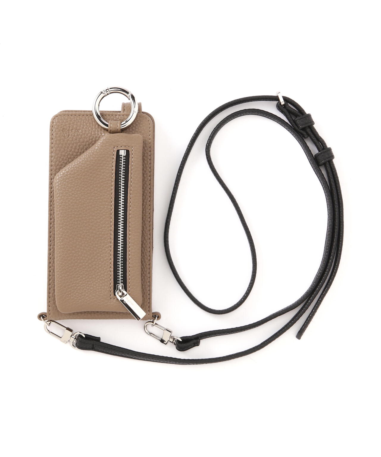 ajew/エジュー/【ひも付き マルチ対応 Mサイズ】zipphone case shoulder