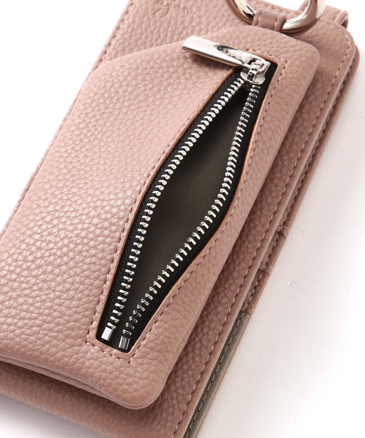 ajew/エジュー/【ひも付き マルチ対応 Mサイズ】zipphone case shoulder