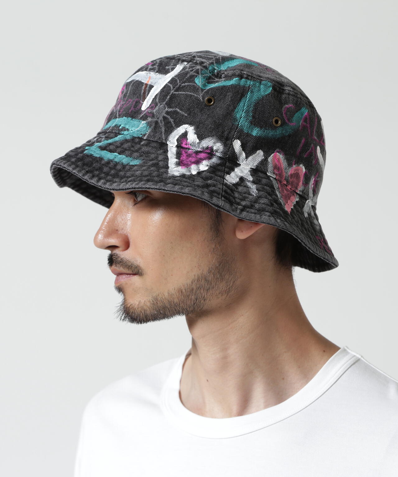 guernika/ゲルニカ/HAND PAINTED HAT/Denim