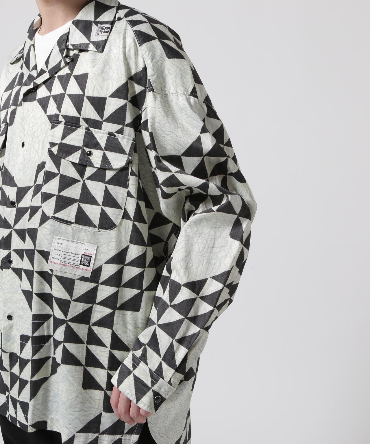 Maison MIHARAYASUHIRO/メゾン ミハラヤスヒロ/TRIANGLE QUILT PT LS SHIRT
