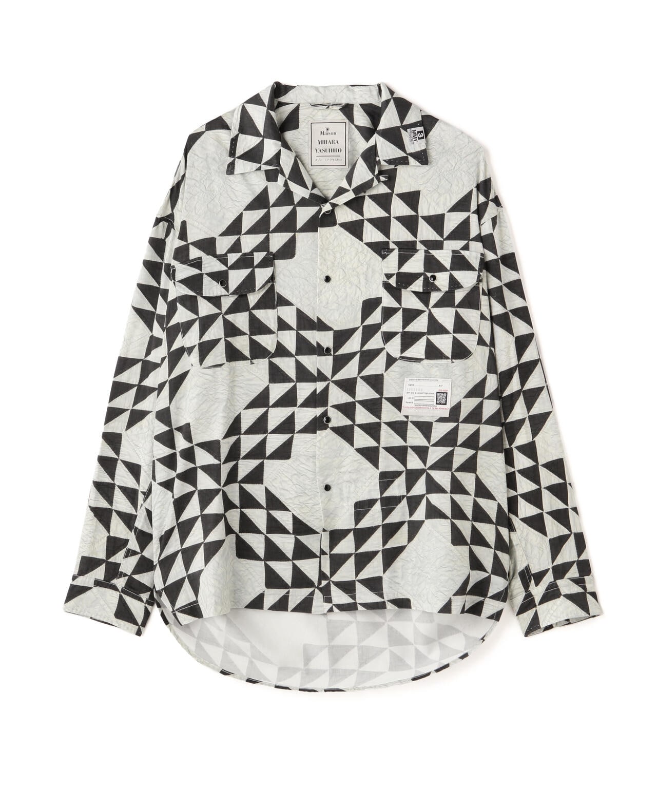 Maison MIHARAYASUHIRO/メゾン ミハラヤスヒロ/TRIANGLE QUILT PT LS SHIRT