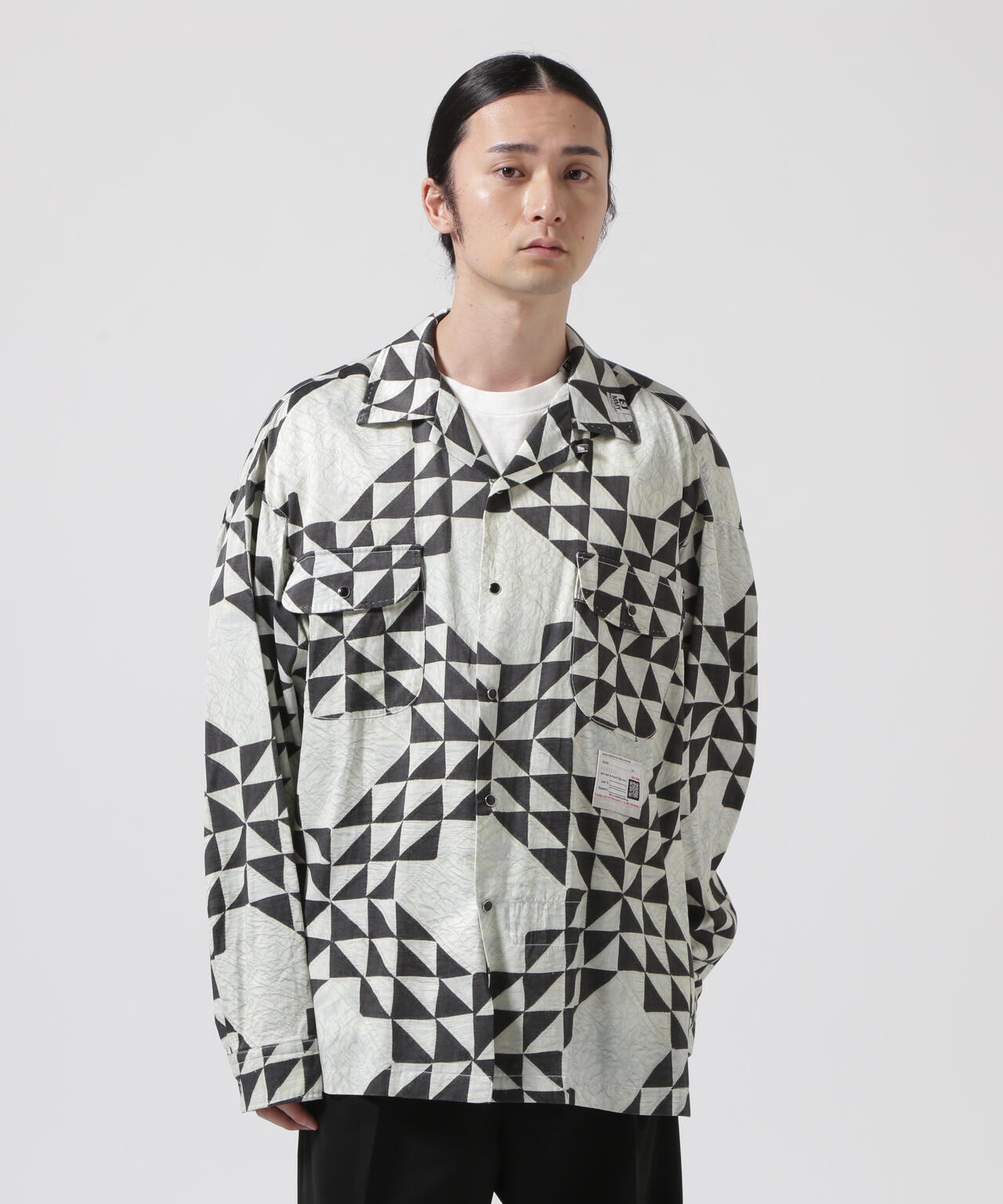 Maison MIHARAYASUHIRO/メゾン ミハラヤスヒロ/TRIANGLE QUILT PT LS SHIRT