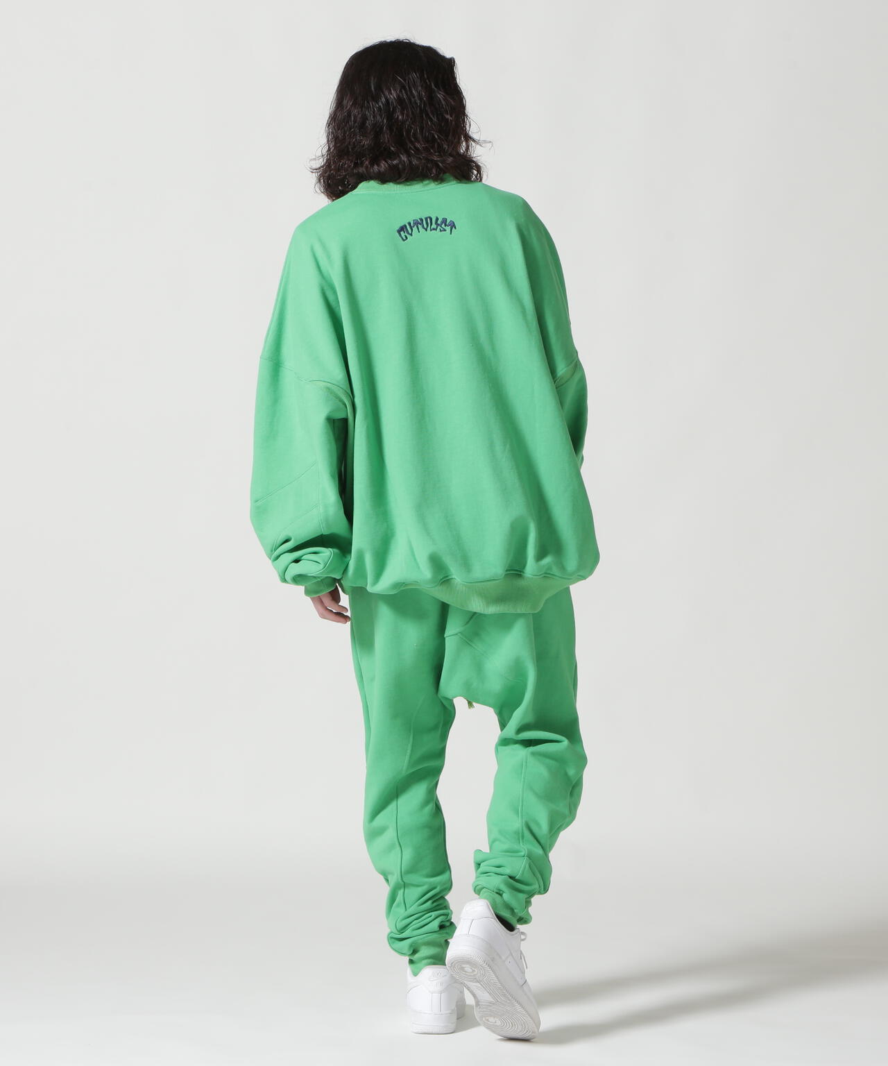 CTLS/シーティーエルエス/別注USUAL CREW-NECK 刺繍クロス