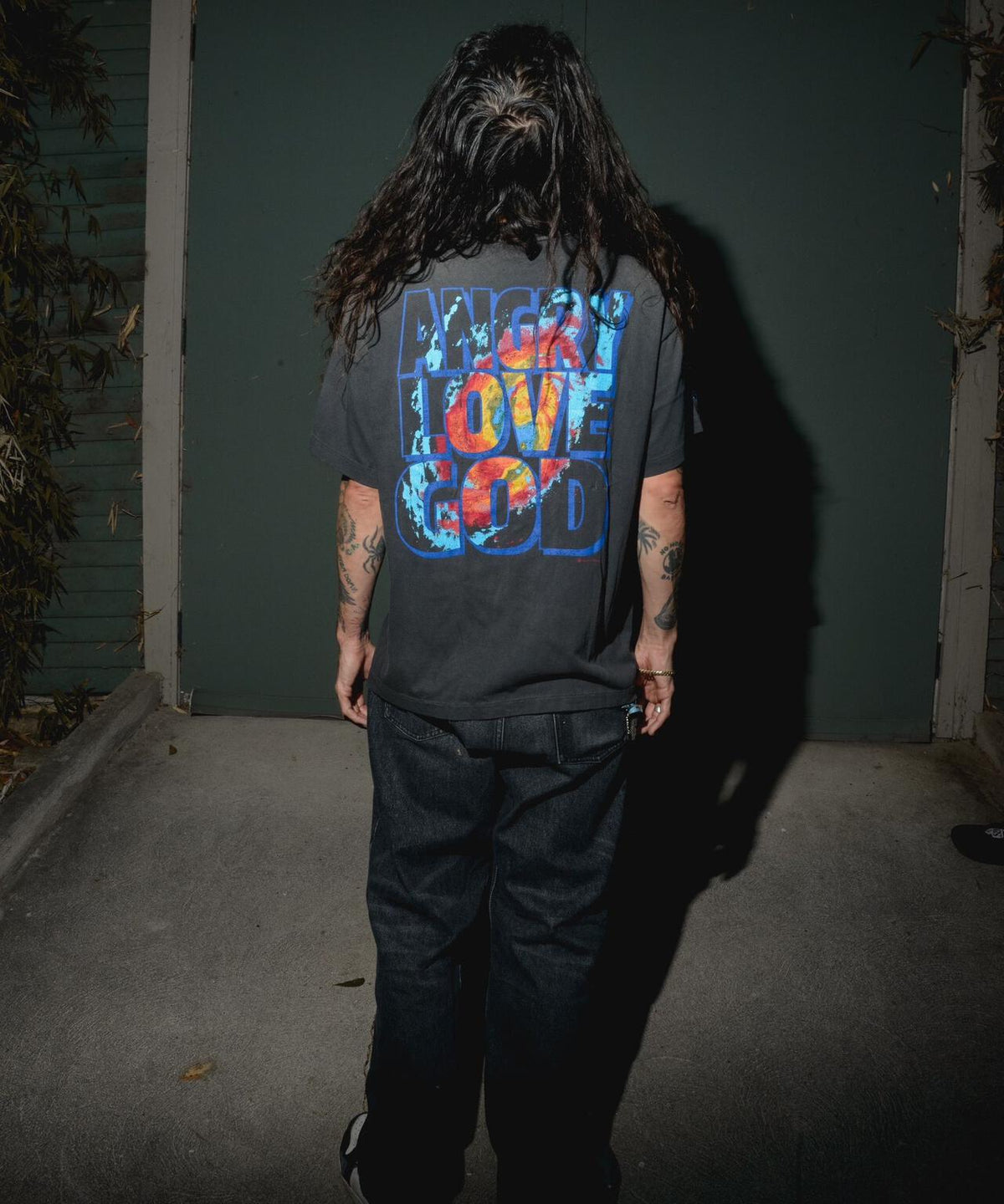 SAINT MICHAEL/セントマイケル/CP_SS TEE/ANGRY LV GD/BLACK