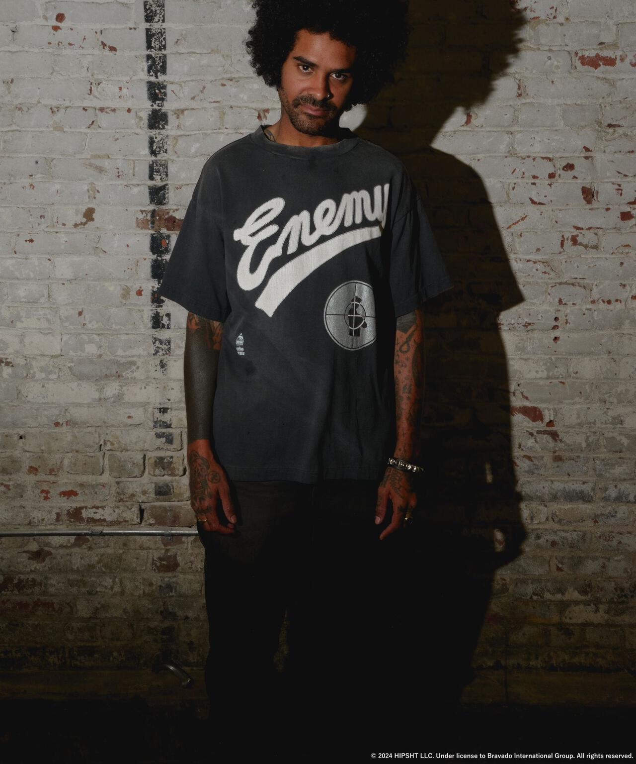 SAINT MICHAEL/セントマイケル/PE_SS TEE/SNT ENEMY/BLACK
