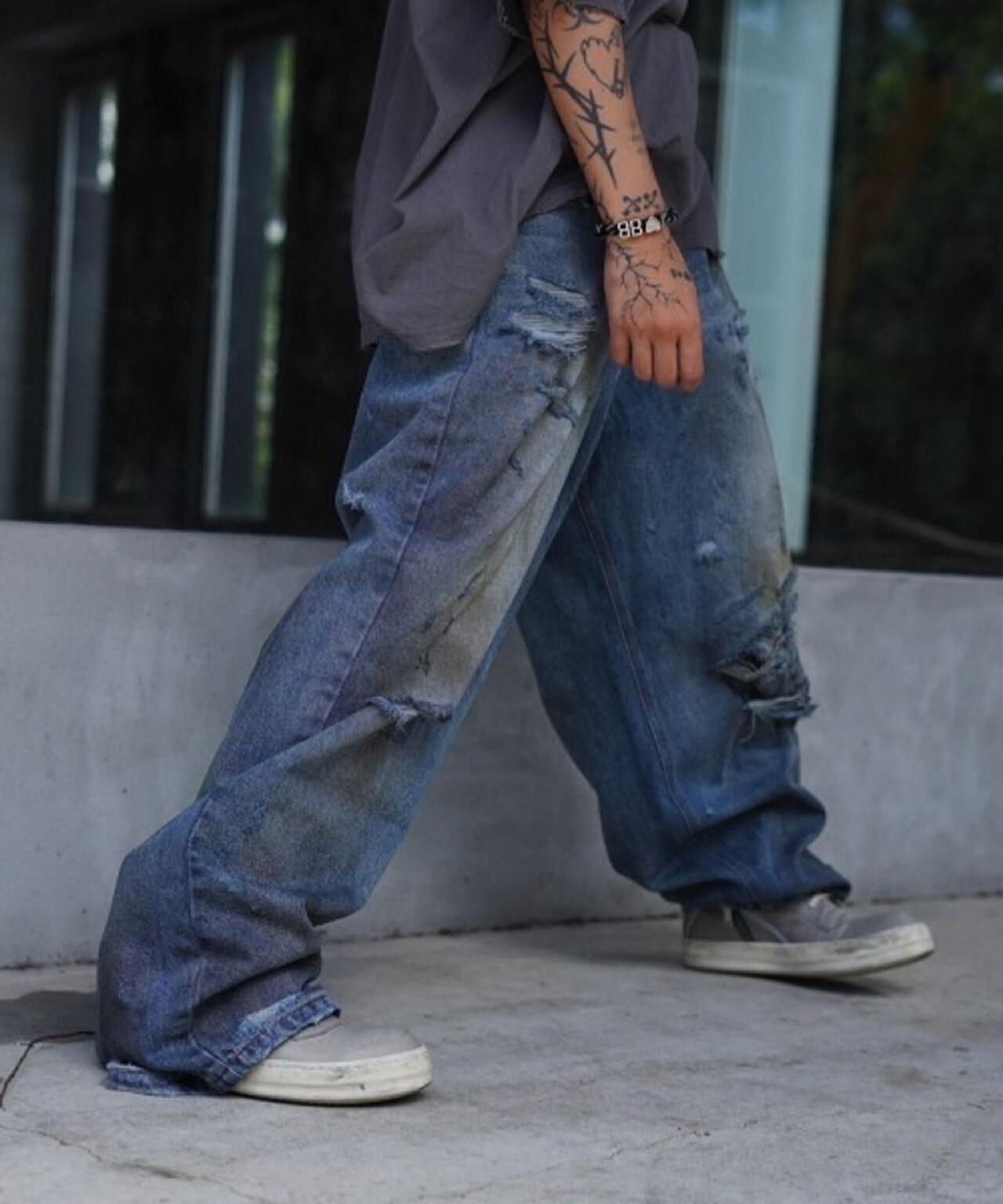 FR(13)NDS/フレンズ/HDKダメージワイドパンツ