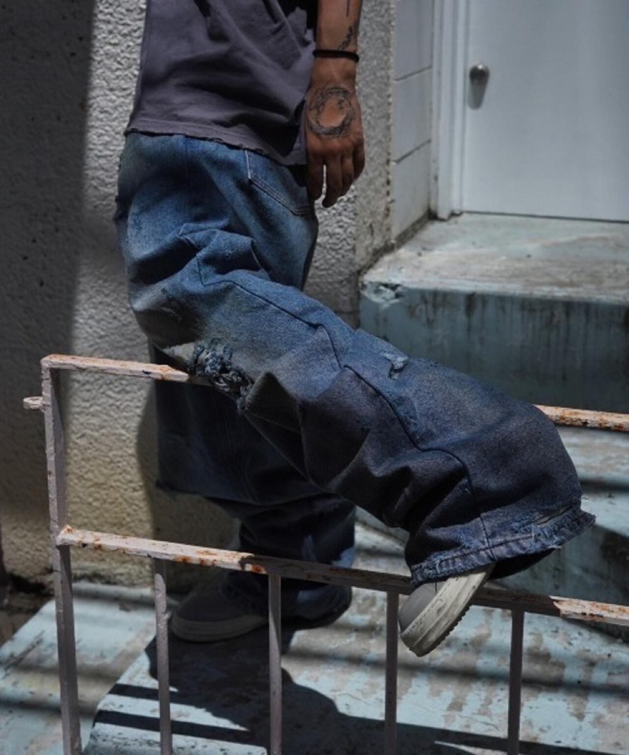 FR(13)NDS/フレンズ/HDKダメージワイドパンツ