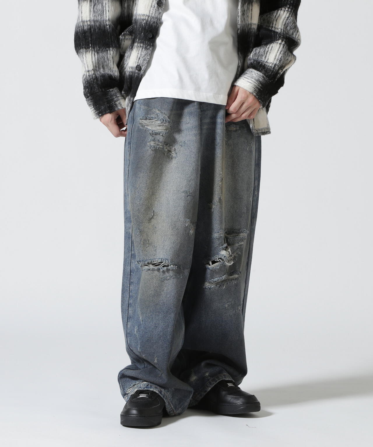 FR(13)NDS/フレンズ/HDKダメージワイドパンツ