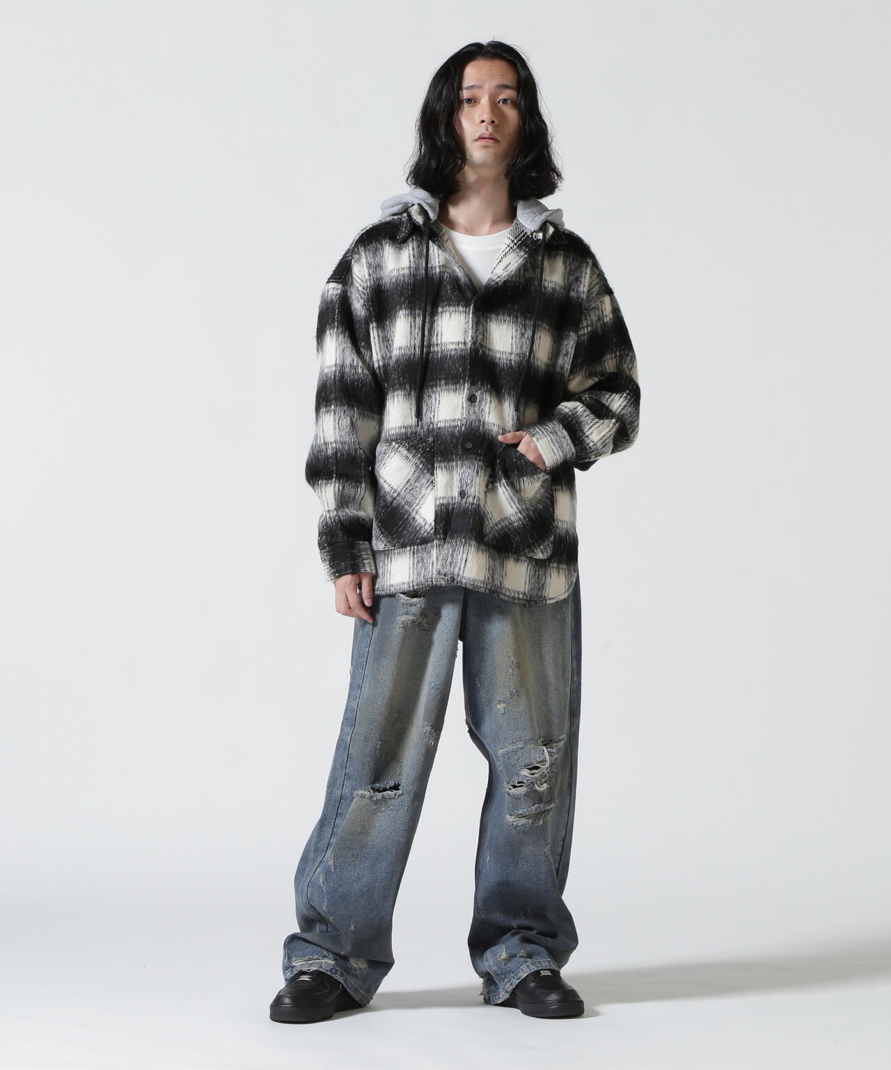 FR(13)NDS/フレンズ/HDKダメージワイドパンツ