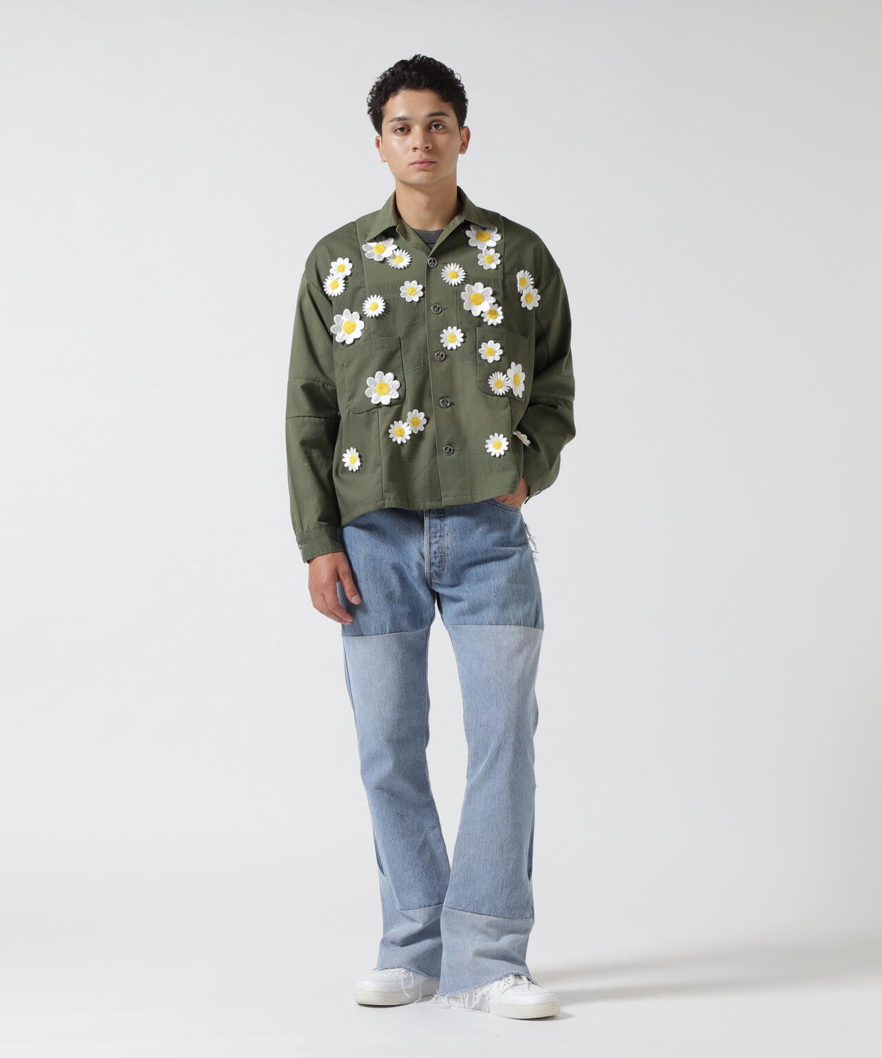 READYMADE/レディーメイド/DENIM FLARE PANTS
