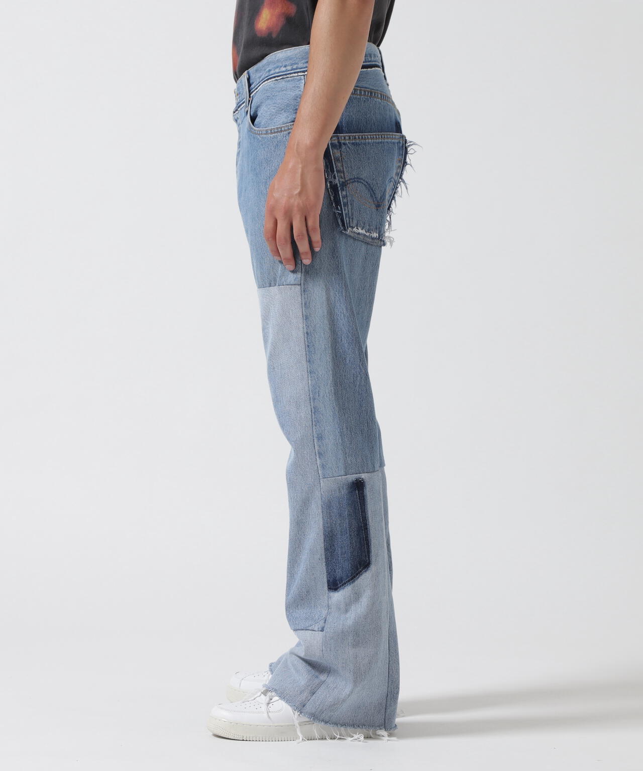 READYMADE/レディーメイド/DENIM FLARE PANTS