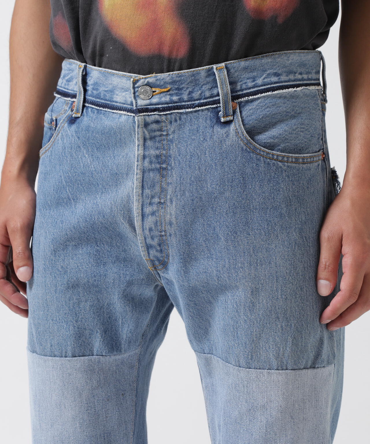 READYMADE/レディーメイド/DENIM FLARE PANTS