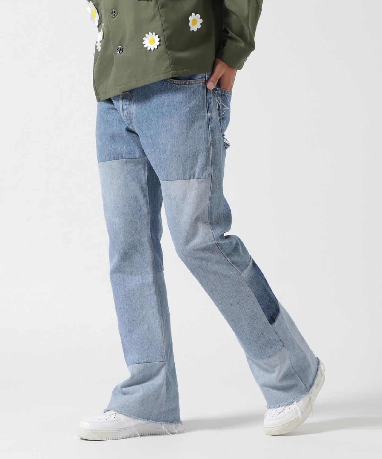 READYMADE/レディーメイド/DENIM FLARE PANTS