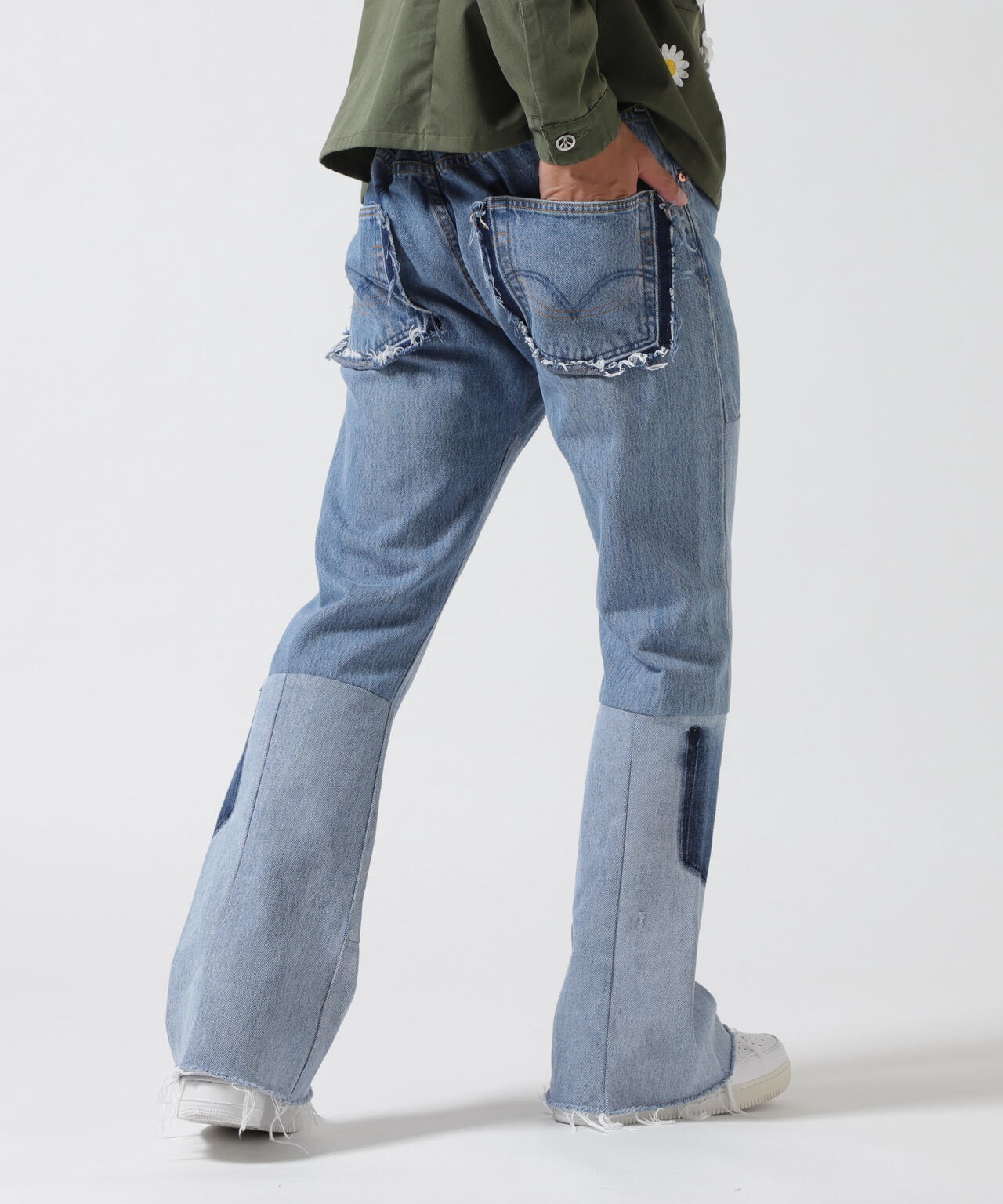 READYMADE/レディーメイド/DENIM FLARE PANTS