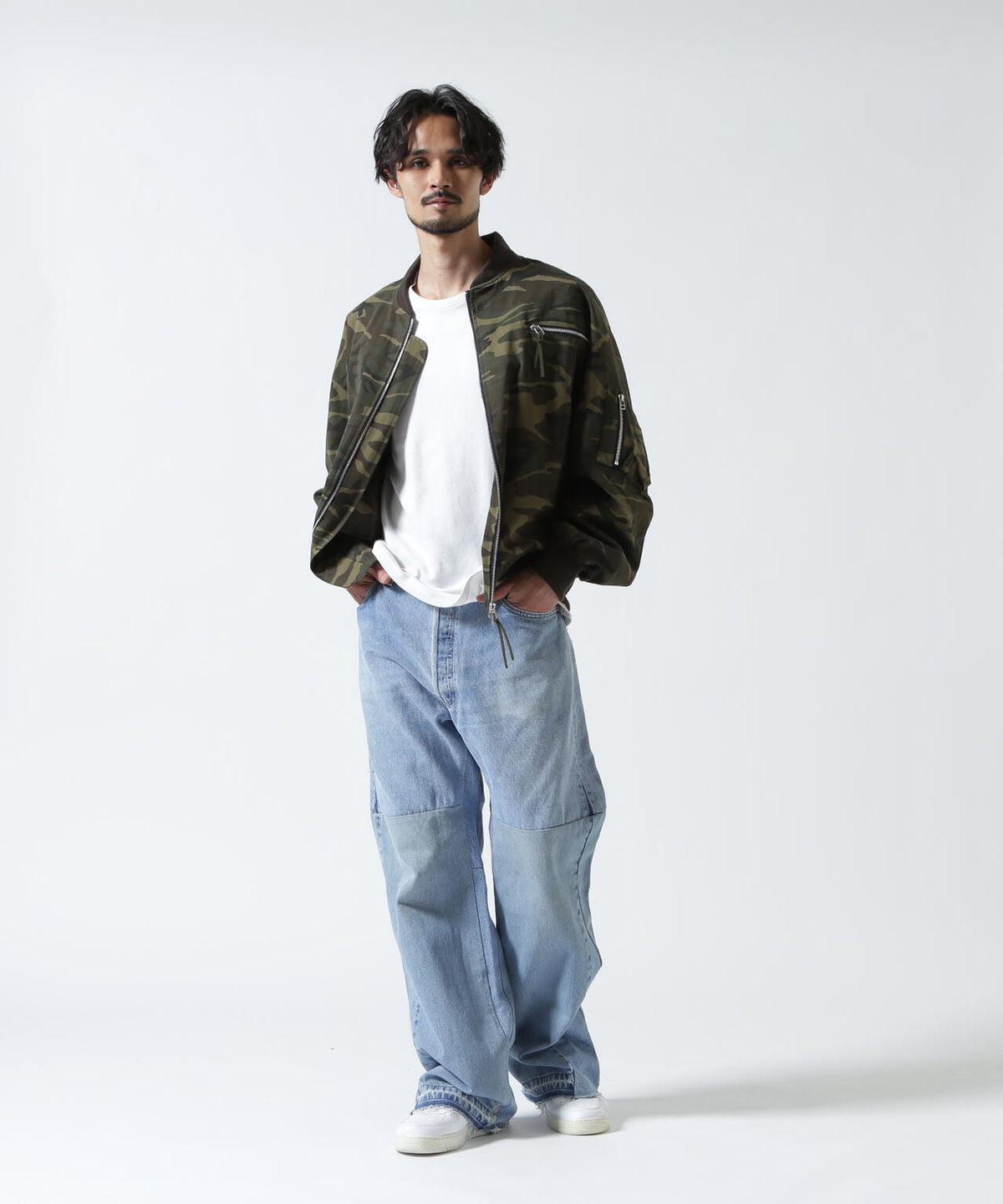 READYMADE/レディーメイド/DENIM FLARE PANTS