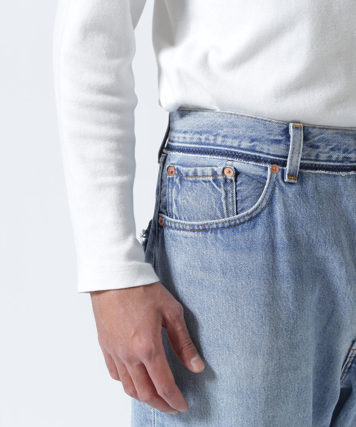 READYMADE/レディーメイド/DENIM FLARE PANTS