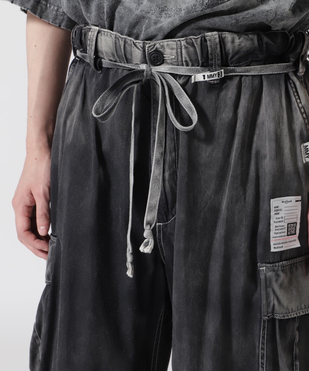 Maison MIHARAYASUHIRO/メゾン ミハラヤスヒロ/C/R SATIN CARGO PANTS