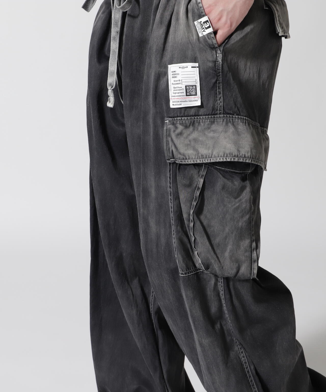 Maison MIHARAYASUHIRO/メゾン ミハラヤスヒロ/C/R SATIN CARGO PANTS