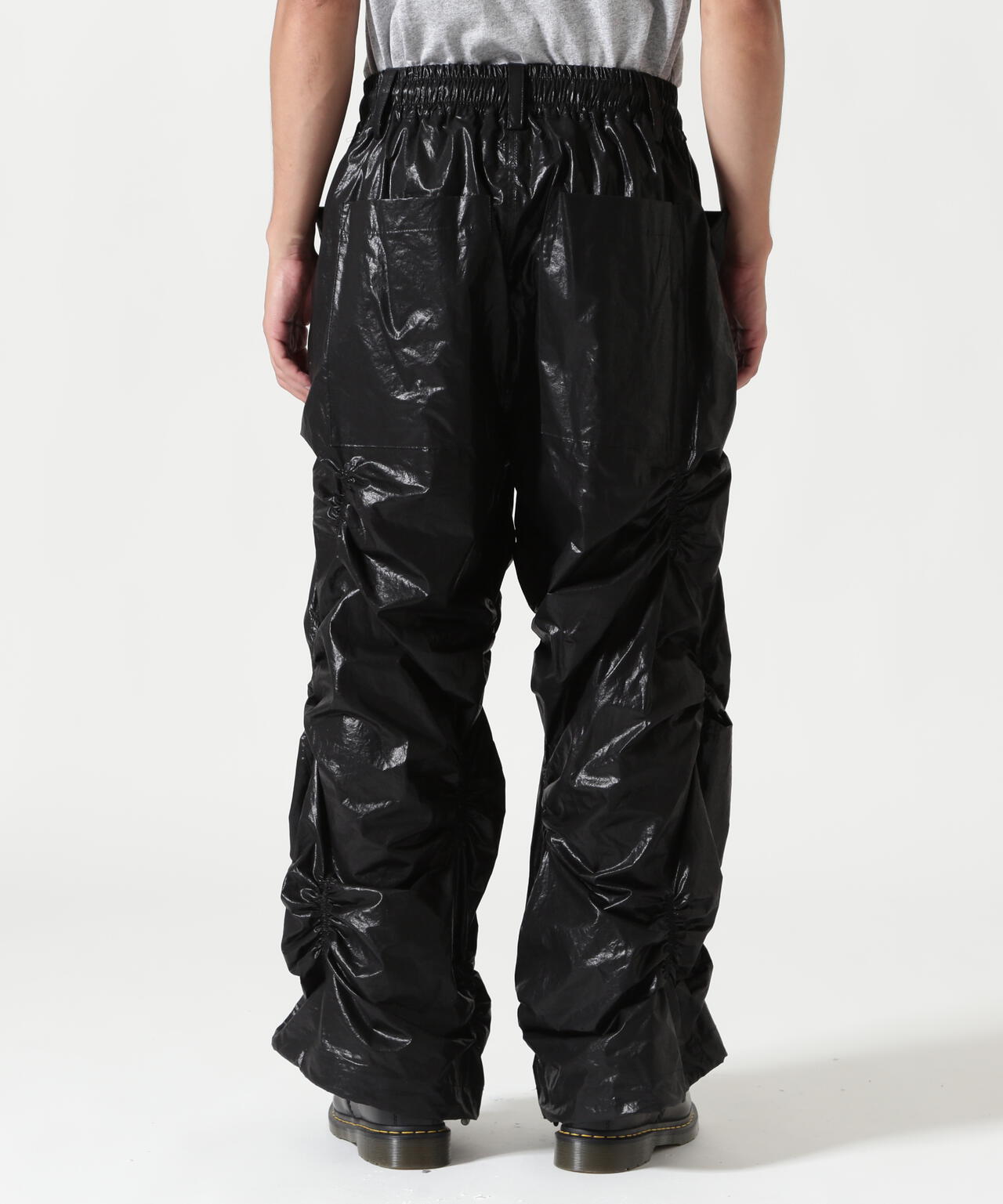 A.F ARTEFACT/エーエフ・アーティファクト/COATING RANDAM GATHER WIDE PANT