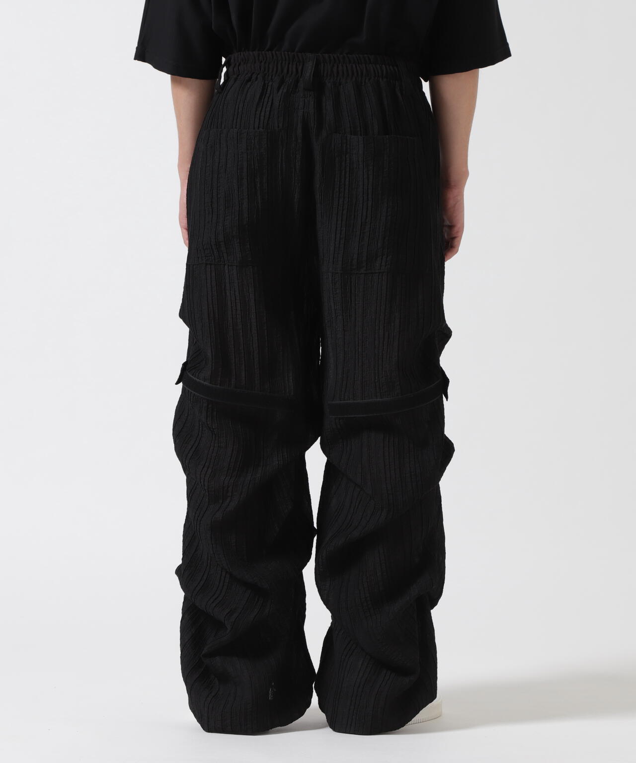 A.F ARTEFACT/エーエフ・アーティファクト/SHEER YORYU TUCK BAGGY PANTS