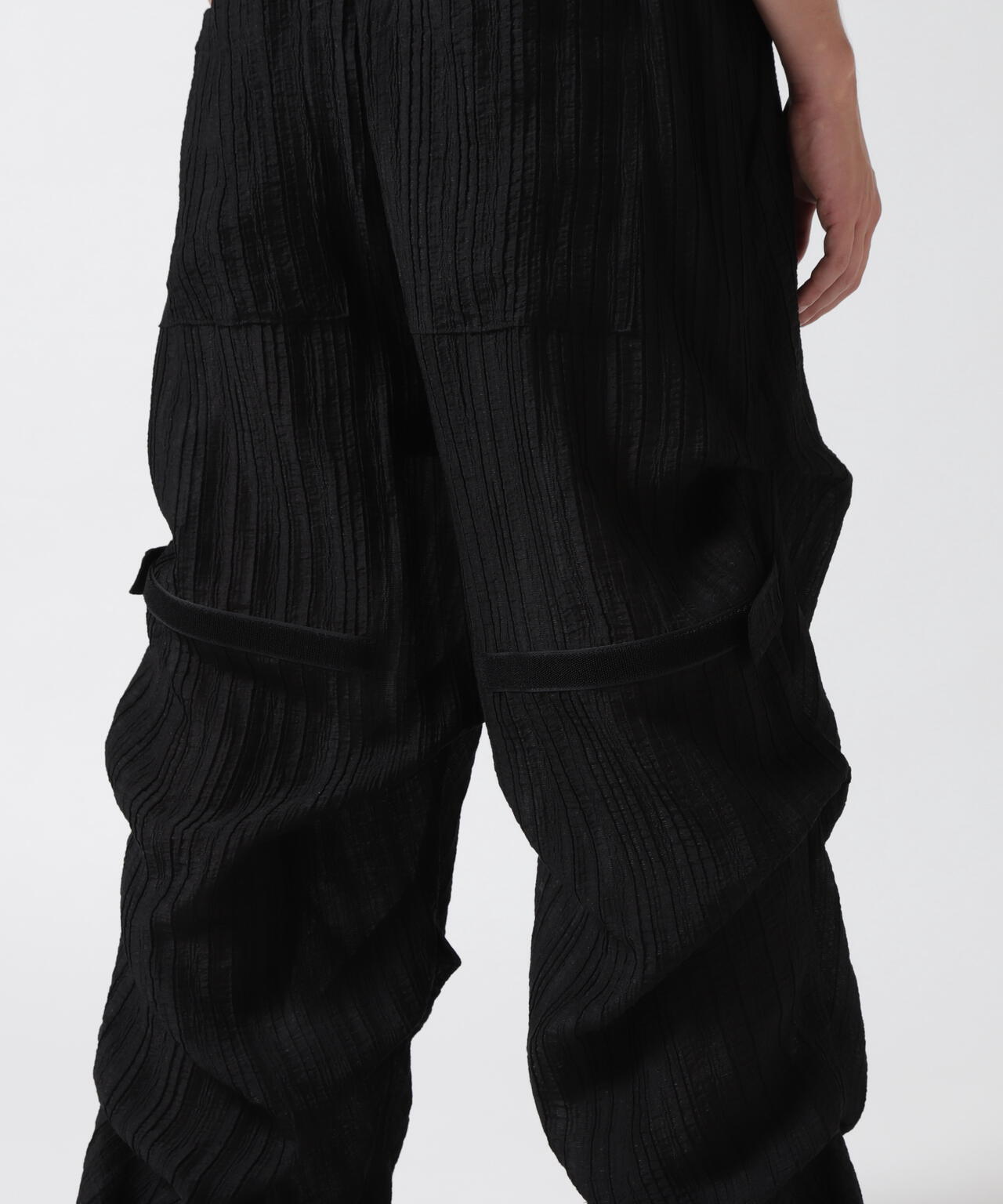 A.F ARTEFACT/エーエフ・アーティファクト/SHEER YORYU TUCK BAGGY PANTS