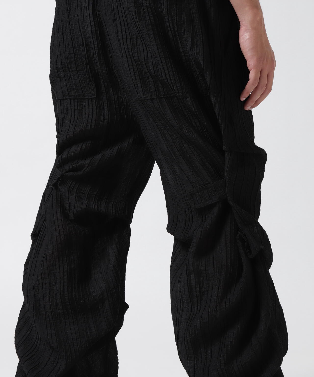 A.F ARTEFACT/エーエフ・アーティファクト/SHEER YORYU TUCK BAGGY PANTS
