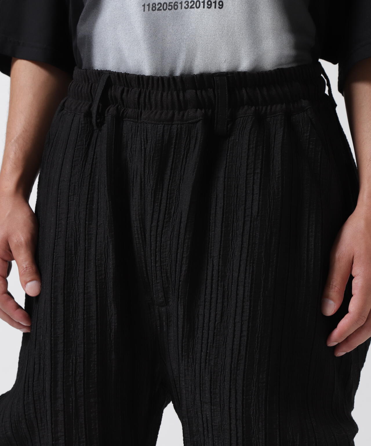 A.F ARTEFACT/エーエフ・アーティファクト/SHEER YORYU TUCK BAGGY PANTS