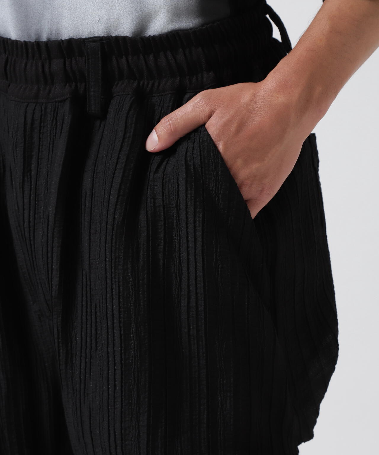 A.F ARTEFACT/エーエフ・アーティファクト/SHEER YORYU TUCK BAGGY PANTS