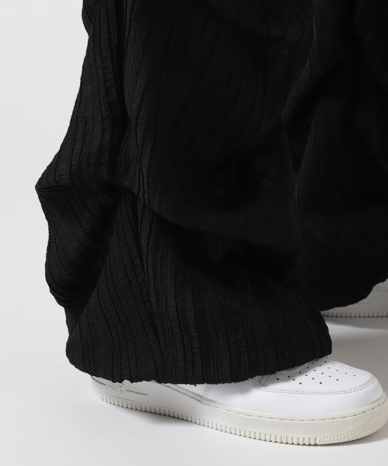 A.F ARTEFACT/エーエフ・アーティファクト/SHEER YORYU TUCK BAGGY PANTS