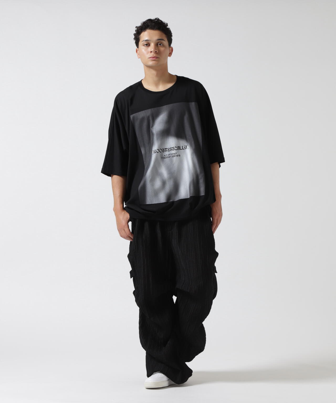 A.F ARTEFACT/エーエフ・アーティファクト/SHEER YORYU TUCK BAGGY PANTS