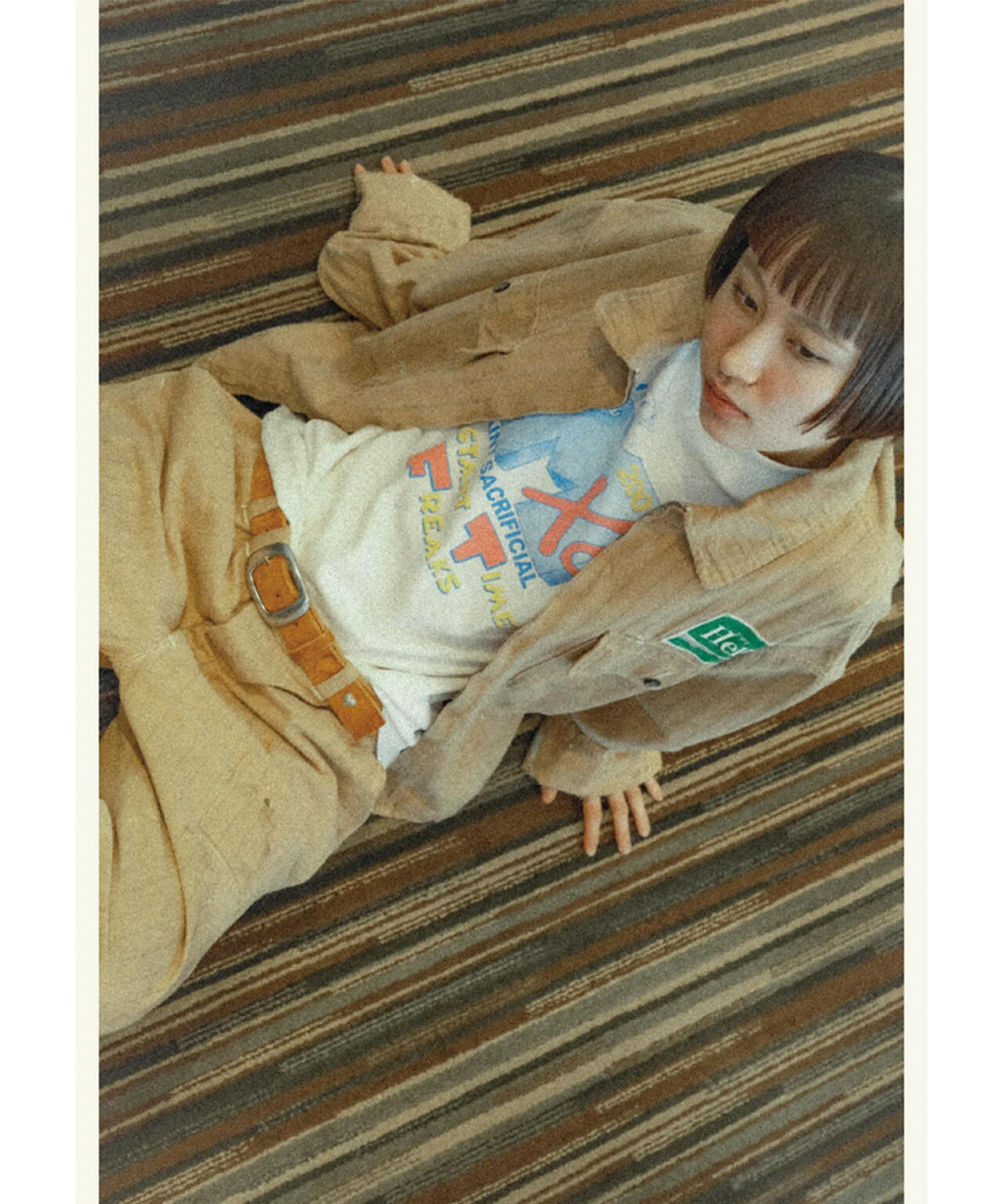 SAINT MICHAEL/セントマイケル/SW_UNIFORM PNTS/STRIPE/BEIGE