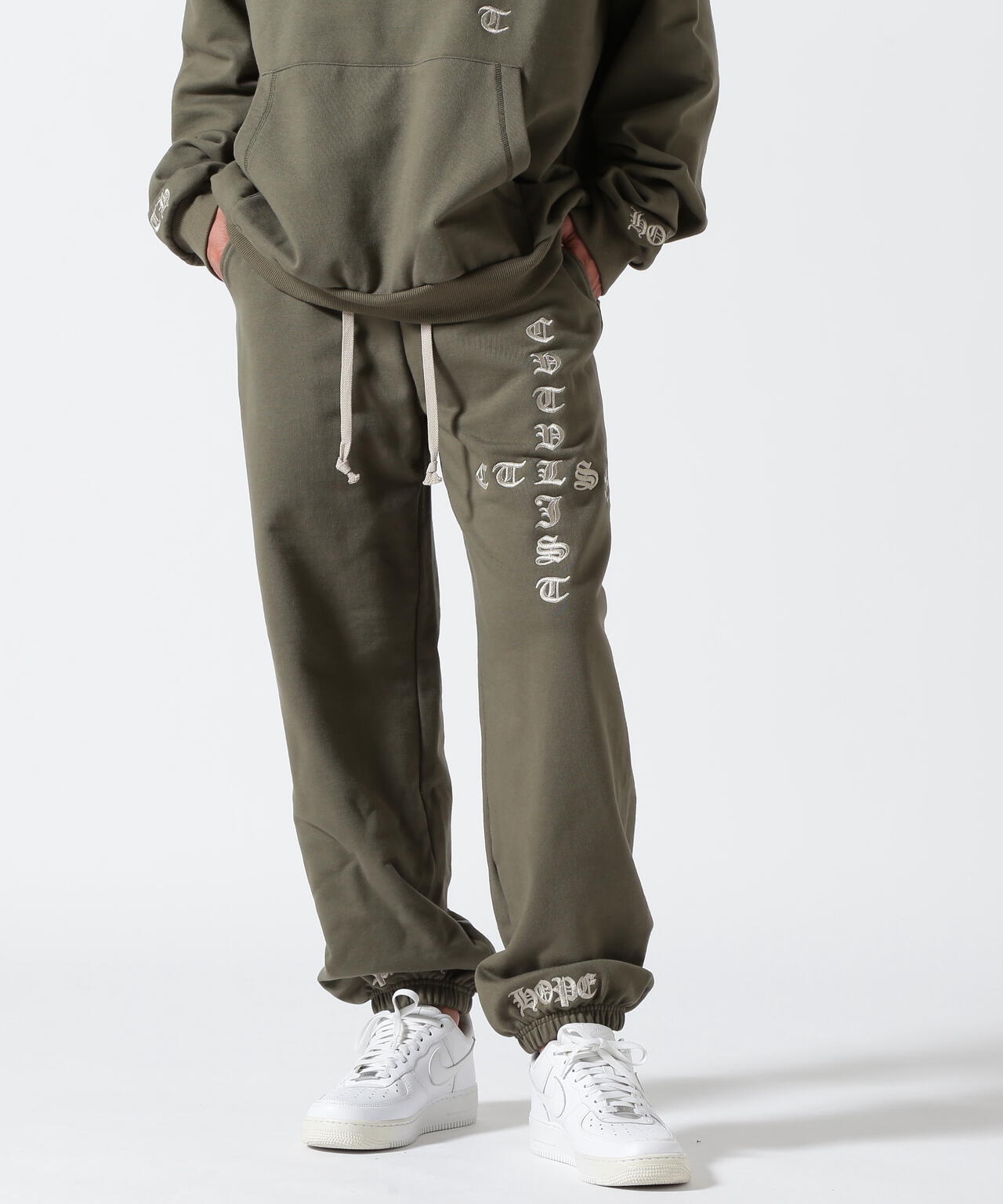 CTLS/シーティーエルエス/別注EMBROIDERY SWEAT PANTS