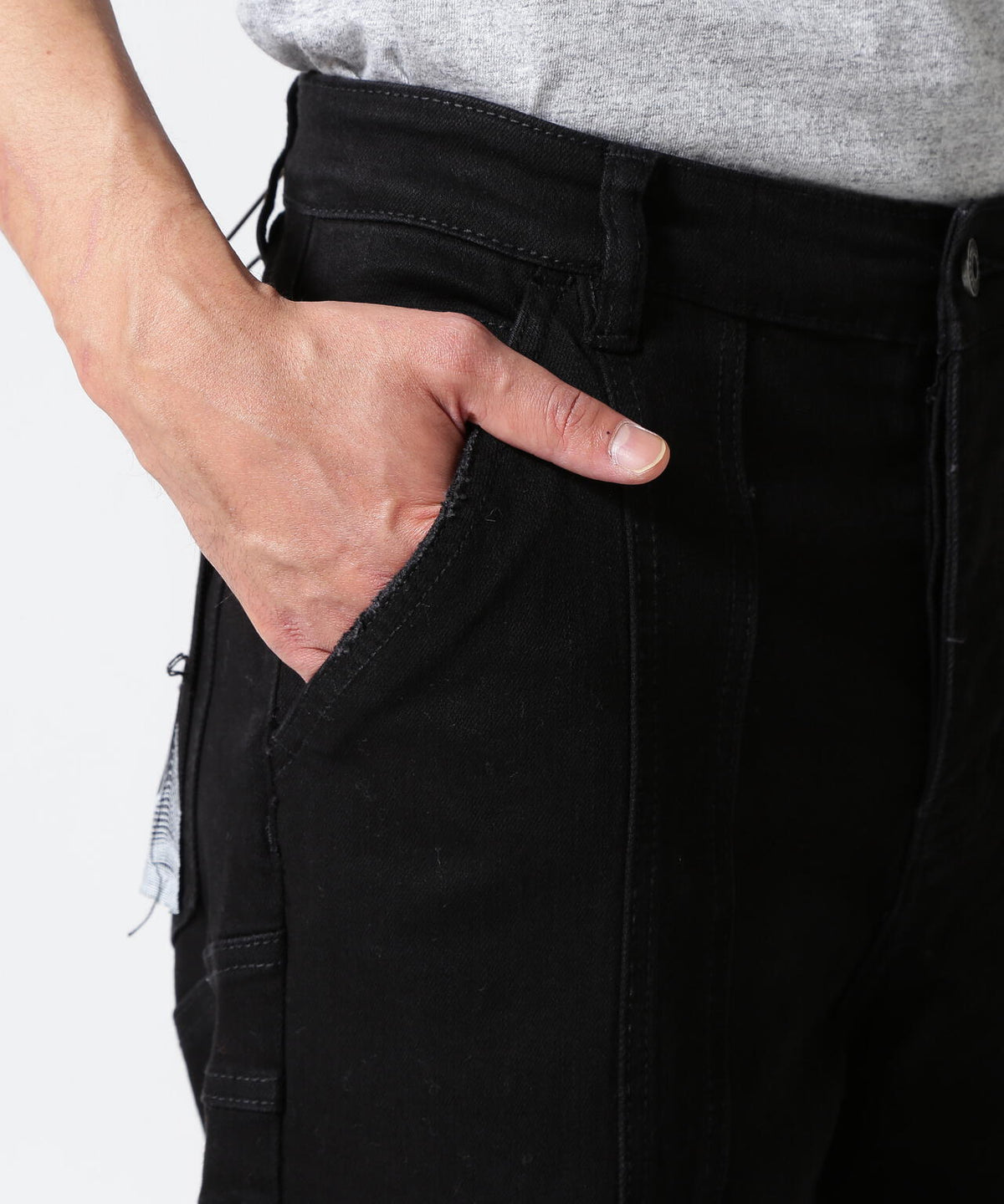 Valabasas/バラバサス/PATCH FADE BLACK BAGGY J