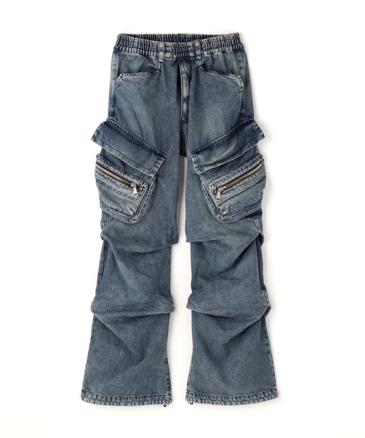 A.F ARTEFACT/エーエフ・アーティファクト/DENIM CARGO TUCK BAGGY PANTS