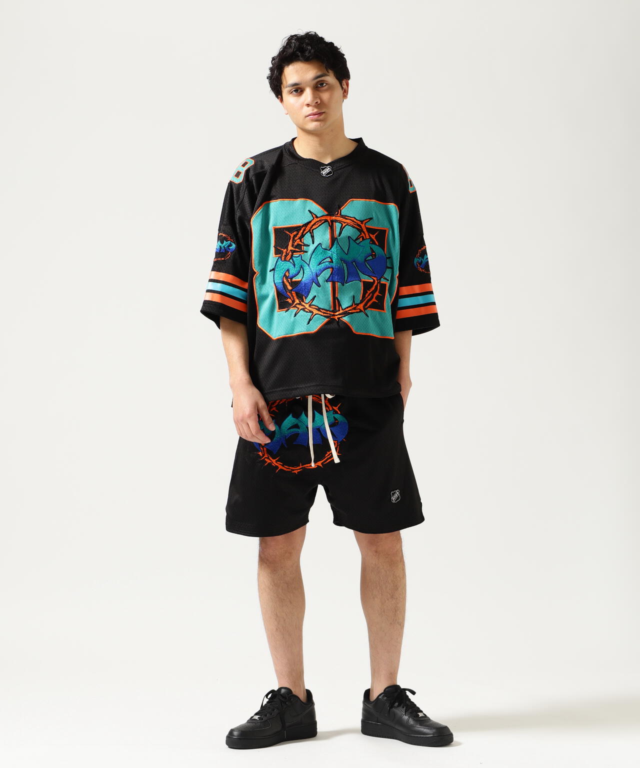 MAYO/メイヨー/THORNS EMBROIDERY GAME SHORTS