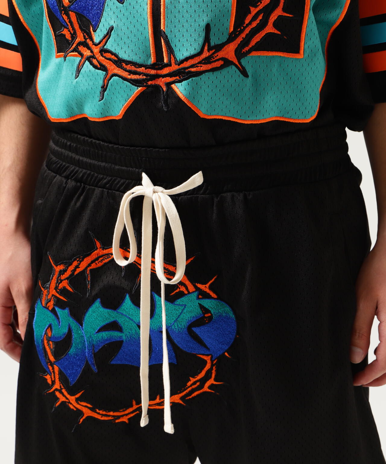 MAYO/メイヨー/THORNS EMBROIDERY GAME SHORTS