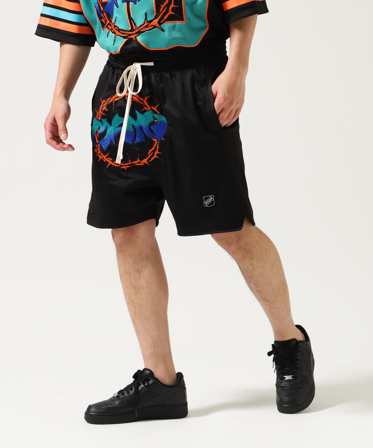 MAYO/メイヨー/THORNS EMBROIDERY GAME SHORTS