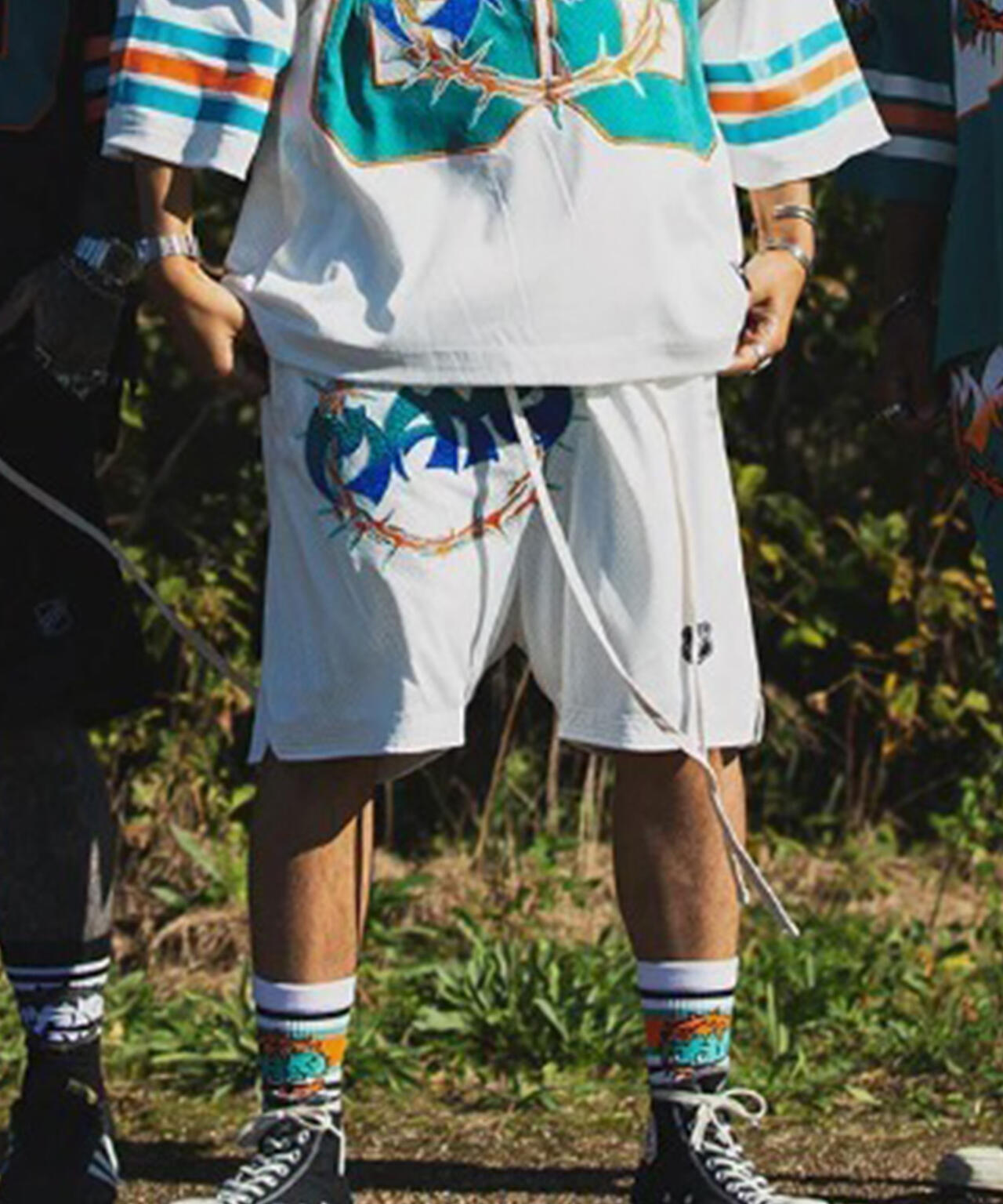 MAYO/メイヨー/THORNS EMBROIDERY GAME SHORTS