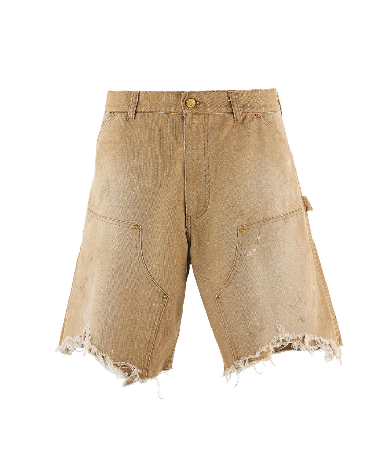 SAINT MICHAEL/セントマイケル/DOUBLE KNEE SHORTS BEIGE