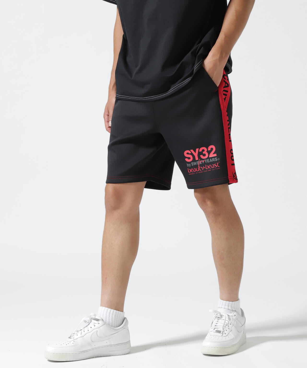 SY32 by SWEET YEARS×Beauty : Beast/COLLABORATION SHORT PANTS