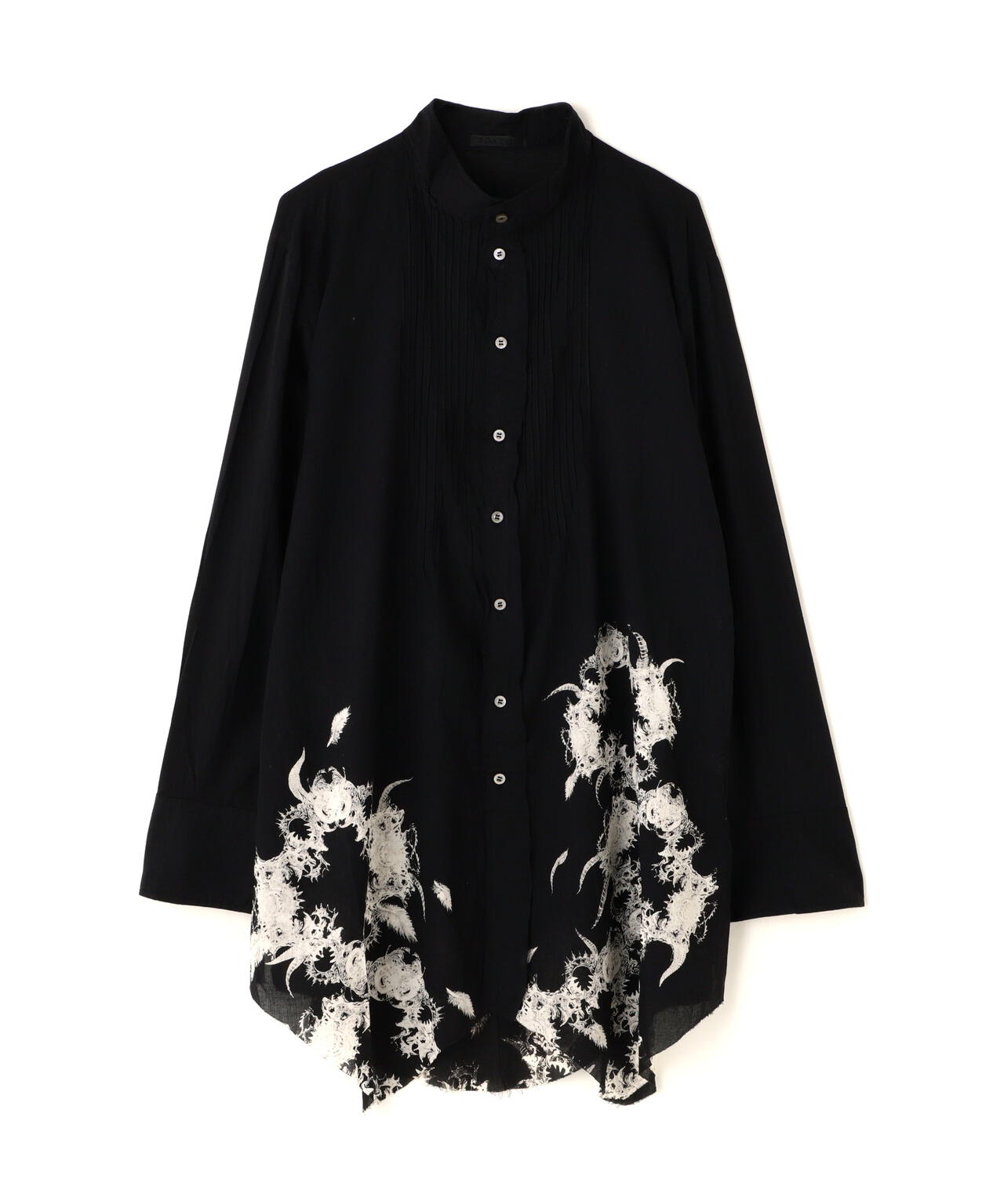 KMRii/ケムリ/別注Stand Collar Layer Shirt