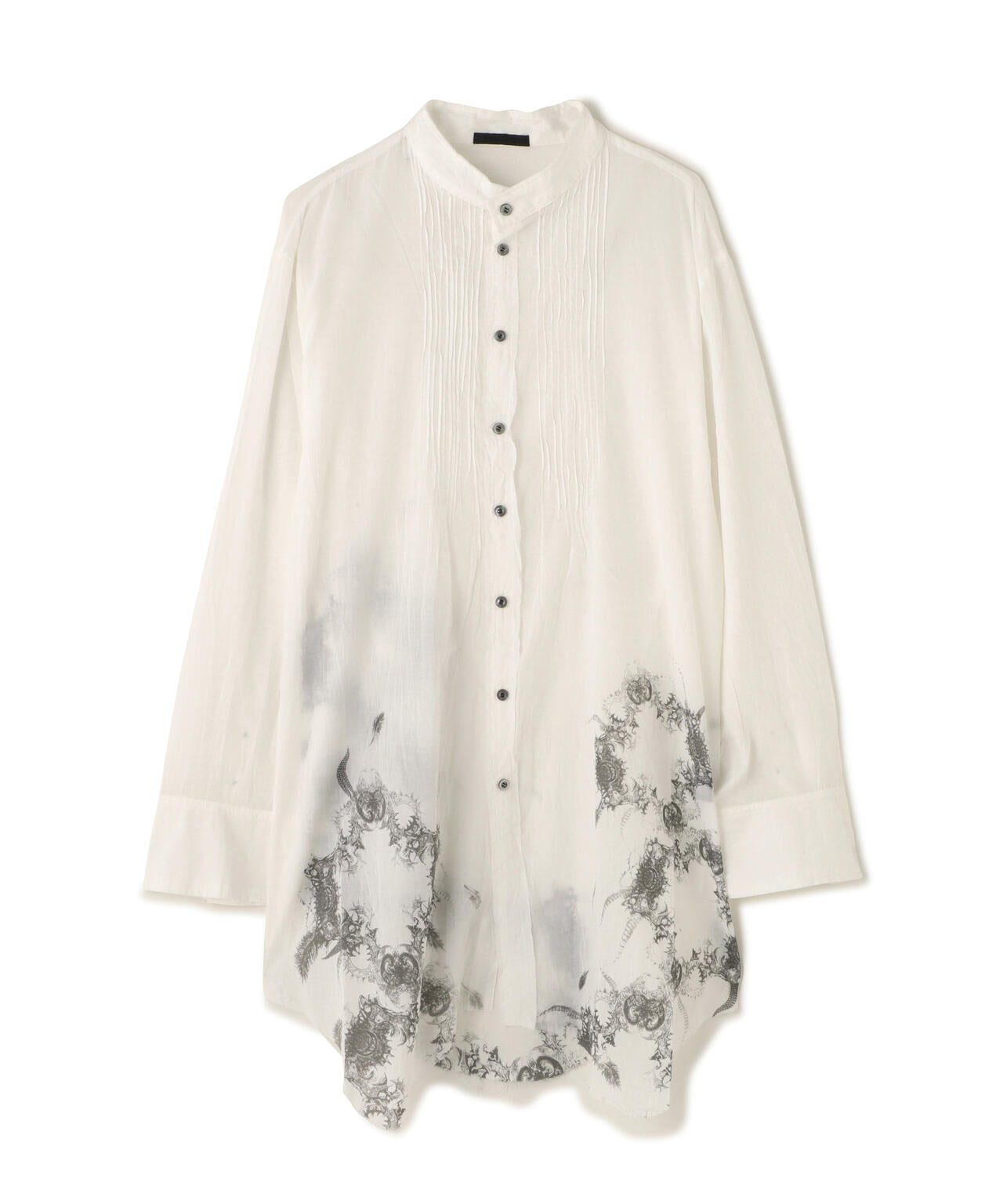 KMRii/ケムリ/別注Stand Collar Layer Shirt